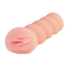 Мастурбатор-вагина с вибрацией и углублениями под пальцы - 16 см. - 