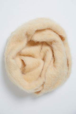 Шарф из альпака канареечный