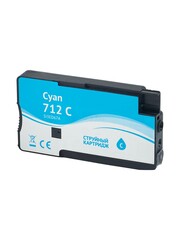 Струйный картридж Sakura 3ED67A (№712 Cyan) для HP DesignJet T210/T230/T250/T630/T650/DesignJet Studio, голубой, водорастворимый тип чернил, 29 мл.
