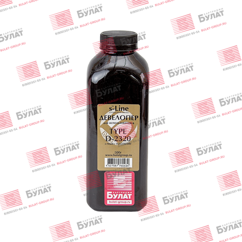 Девелопер БУЛАТ s-Line Type D-2320 для Toshiba e-Studio 163, e-Studio 230, e-Studio 280 (Чёрный, банка 500 г)