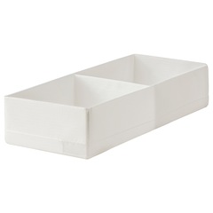 Органайзер с отделениями IKEA STUK (СТУК), Белый, 20x51x10 см