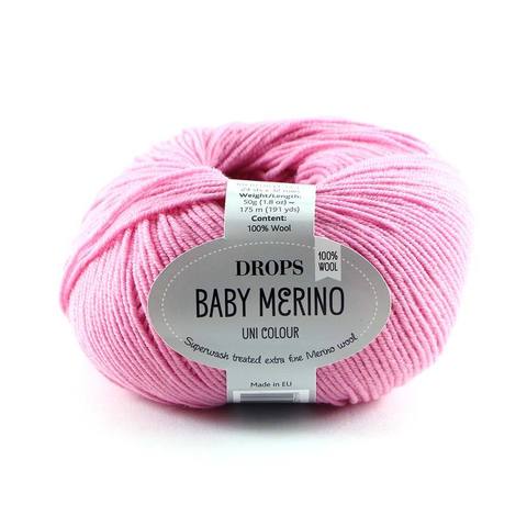 Пряжа Drops Baby Merino 07 розовый