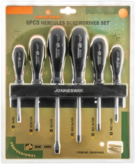 Jonnesway D03PR06S Набор отверток стержневых HERCULES, 6 предметов 47060