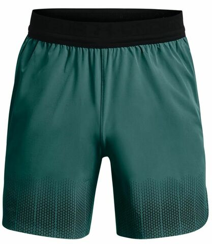 Теннисные шорты Under Armour Men's UA Armor Print Peak Woven Shorts - coastal teal/black