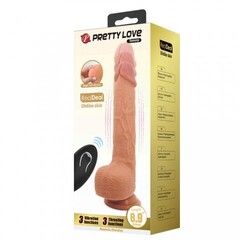 Реалистичный вибратор с фрикцией Tommy и пультом ДУ, 22,5 см