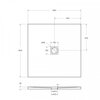 BelBagno TRAY-MR-UNO-A-90-35-W-CR Поддон из искусственного мрамора в комплекте с сифоном с декоративной накладкой (хром)