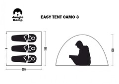 Палатка автомат Jungle Camp Easy Tent Camo 3 (70864)