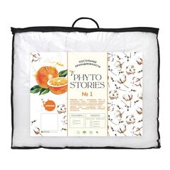 Одеяло евро, 200 х 215 см, Хлопок, полиэф в-но, всесезон, чех 100% п/э, Phyto Stories