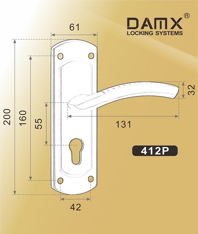 Ручки на планке DAMX 405V (ДААЗ, ВАЗ)