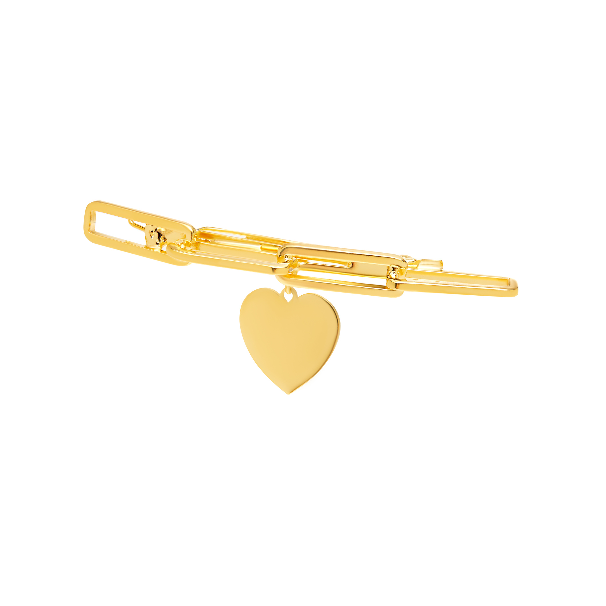 LELET NY Заколка для волос Chain Link Heart Barrette