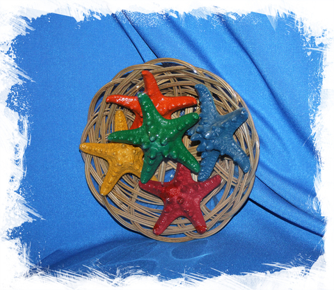 Цветные декоративные морские звезды набор