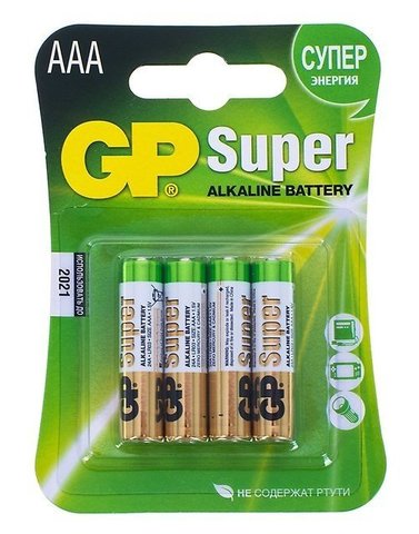 Батарейка GP Super ААА 4 шт