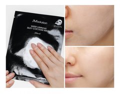Маска для упругости кожи с протеинами шелка JMsolution Water Luminous Silky Cocoon Mask Black
