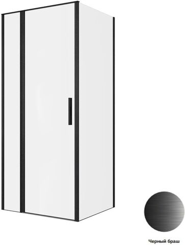 Allen Brau Priority 3.31027.BBA + 3.31042.BBA Душевой уголок, 90x80, цвет: чёрный