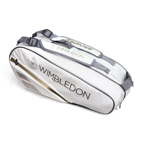 Теннисная сумка Babolat Pure Wimbledon Limited Edition White/Gold RH6 (6 ракеток)