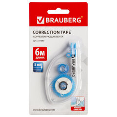 Корректирующая лента BRAUBERG 5 мм х 6 м в блистере (12 штук в упаковке)