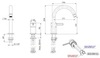 Remer Metrica MC57 Смеситель для раковины, хром, шт