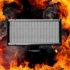 Решетка гриль из нержавейки большая (комплект)