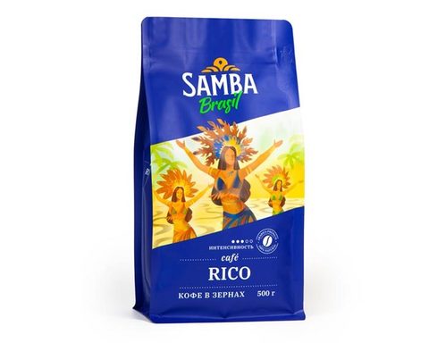 Кофе в зернах Samba Cafe Brasil Rico, 500 г