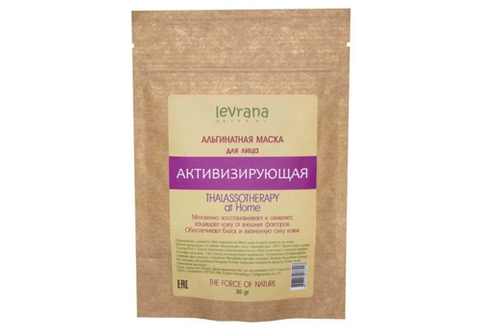 Альгинатная маска для лица активизирующая Леврана, 30г