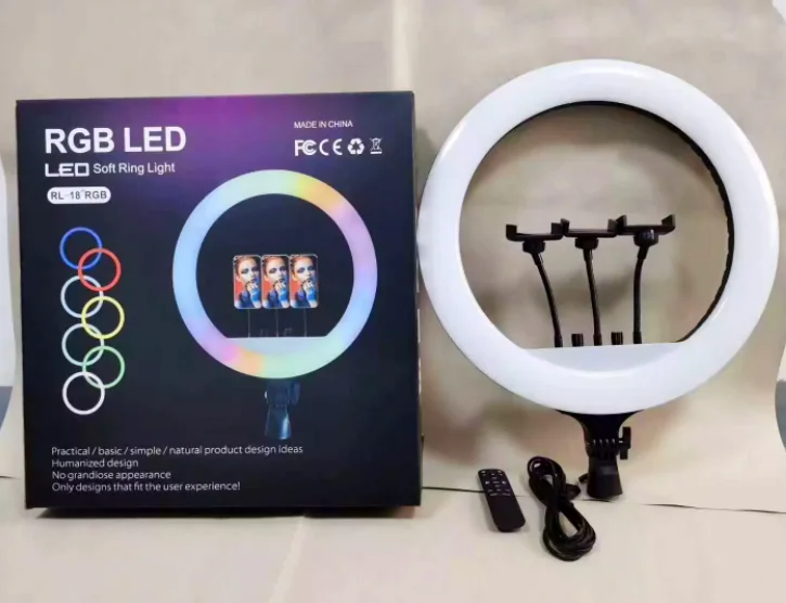 Кольцевая лампа Ring RL 18 (45 см) led. Кольцевая лампа RL-18 RGB 45 см. Кольцевая led лампа RL-18 45см. Кольцевая лампа 45 РГБ.