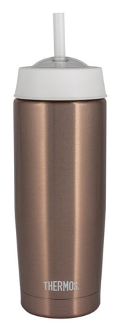 Термостакан для напитков Thermos TS-403 0.47л. кофейный/белый картонная коробка (115756)