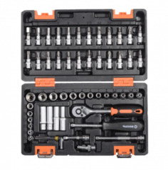 Набор инструментов 1/4 CrV пластиковый кейс 57 предметов Вихрь