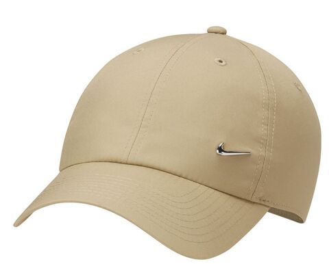 Теннисная кепка Nike Dri-Fit Club Unstructured Metal Swoosh Cap - neutral olive/metalic silver