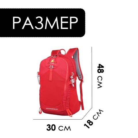 Картинка рюкзак городской Nevo Rhino Advance 25 Red - 2