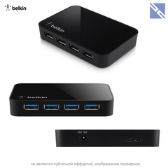 Разветвитель портов Belkin SuperSpeed USB 3.0 4-Port Hub Хаб