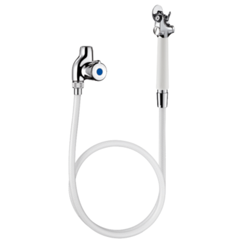 Delabie D275058 Смеситель с запорным вентилем, ручной душ с нажимной кнопкой