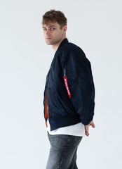 Бомбер Alpha Industries MA-1 Rep. Blue (Синий)