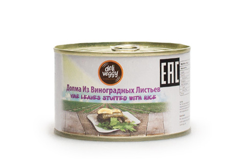 Долма из виноградных листьев Deli Veggy, 400г