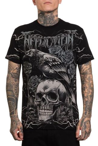 Affliction | Футболка мужская Midnight Curse Tee A27305 перед