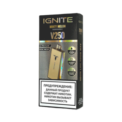 Одноразовая электронная сигарета Ignite V250 Gold - Minty Melon (25000 затяжек)