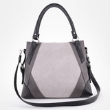 Сумка Саломея 376 мульти итальянский серо-черный