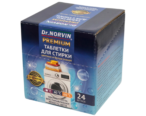 Таблетки для стирки Premium Dr. Norvin 24 шт