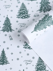 Упаковочная бумага глянцевая, «Ёлки», 0,72*10 м