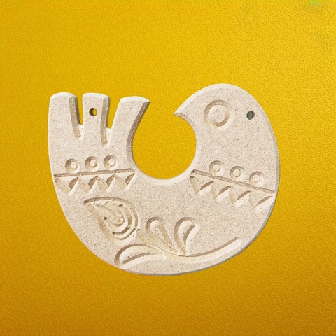 птичка в русском стиле , МДФ