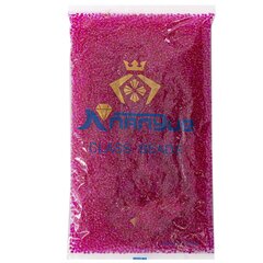 
          Бисер Alingar размер №8 вес 450 гр., прозрачный кристалл, внутри малиновый, пакет