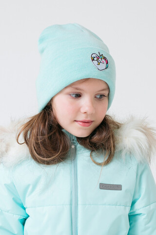 шапка  для девочки  КВ 20225/ш/светлая бирюза