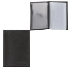 
          Обложка для автодокументов, натур. кожа, черная, тиснение, конгрев "Авто"