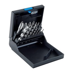 Набор метчиков машинных M3 -M12 HSSE DIN371/376 (B/4-5P, + сверла) 14пр Volkel 47835