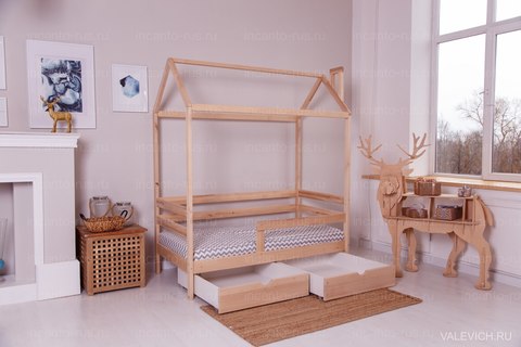 Кроватка-домик  Incanto  «Dream Home» без ящиков, цвет натуральный