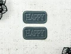 Термоаппликация, р. 2х3,8 см, тёмно-серый