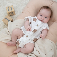 Боди с коротким рукавом из муслина