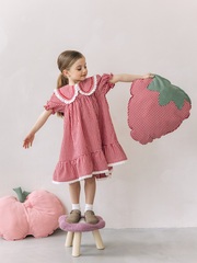 Платье в клетку виши, Красный