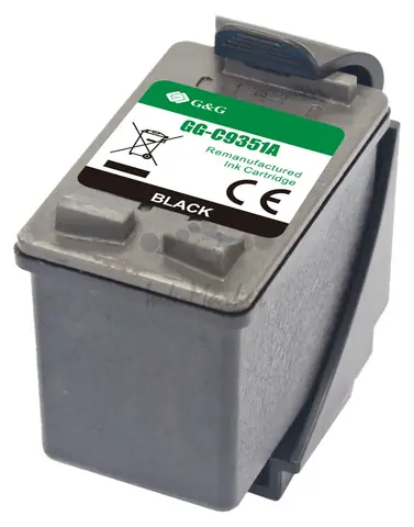 Картридж струйный G&G GG-C9351A № 21 черный (17мл) для HP DJ 3920, 3940, D1360, D1460, D1470, D1560, D2330, D2360, D2430, D2460, F370, F375, F380, F2180, F2187, F2224, F2280, F2290, F4140, F4172, F4180, F4190