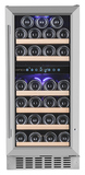 Винный шкаф Temptech Premium WPQ38DCS нерж. сталь