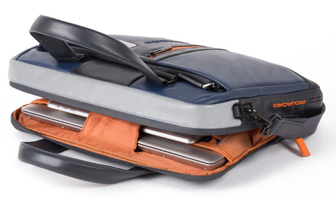 Сумка Piquadro Urban, синий/серый, кожа натуральная (CA4098UB00/BLGR)